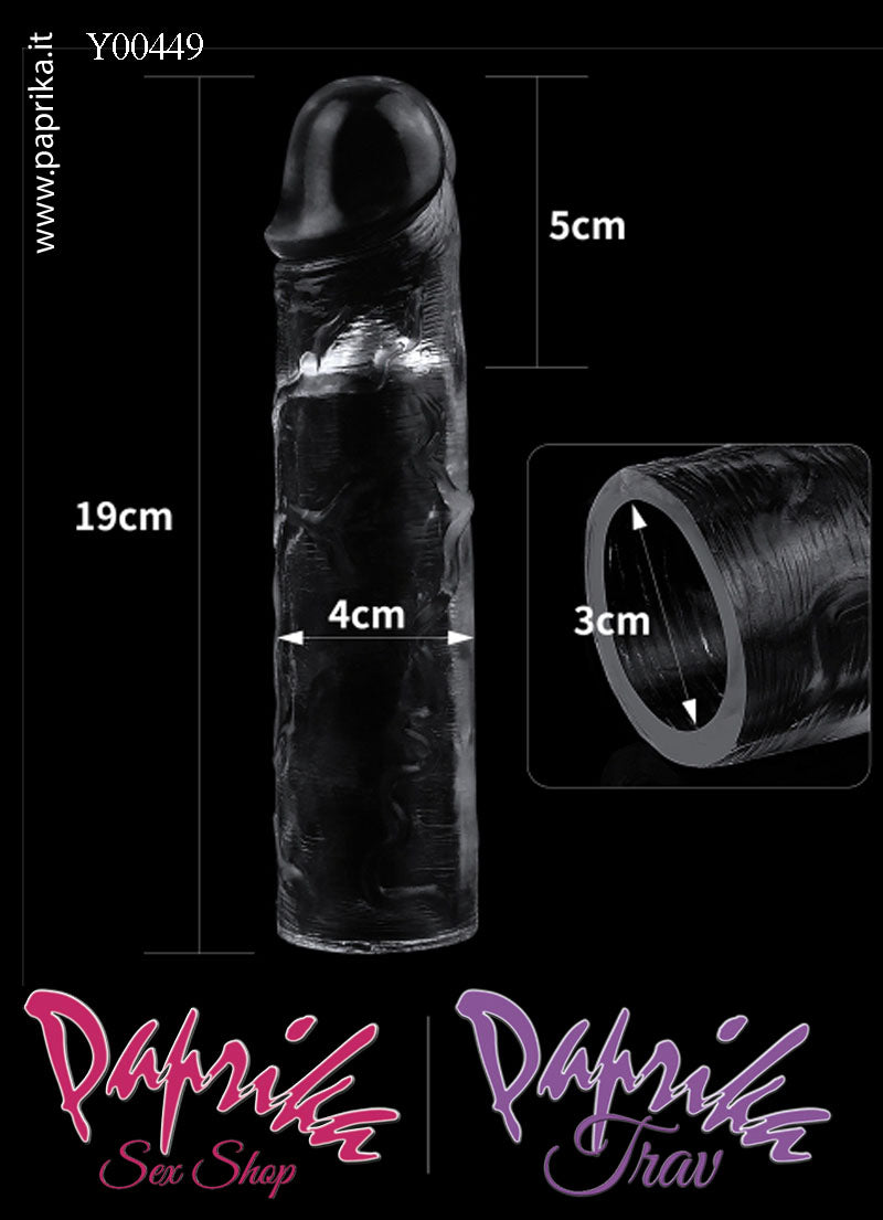 Prolunga Guaina Allungamento Pene 5 cm Tpe Morbido Trasparente Prolunga Guaina Allungamento Pene 5 cm Tpe Morbido Trasparente