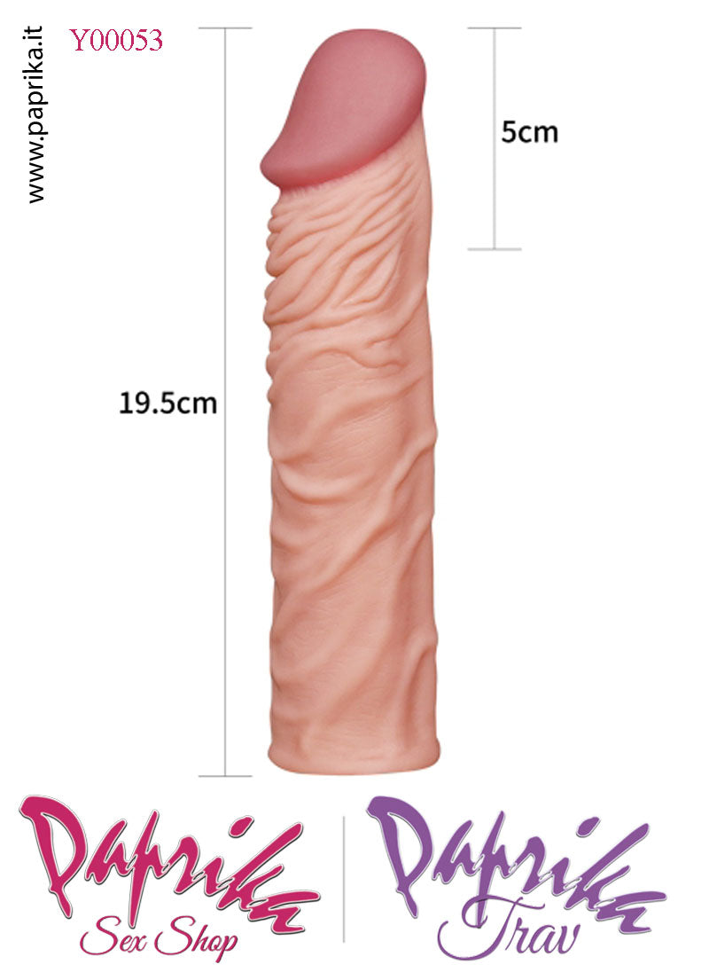 Prolunga Guaina Allungamento Pene 5 cm Tpe Morbido Venature Stimolanti Prolunga Guaina Allungamento Pene 5 cm Tpe Morbido Venature Stimolanti