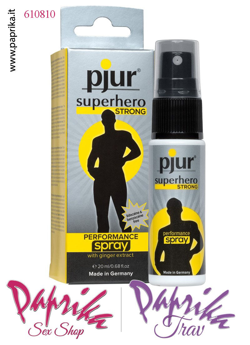 Ritardante Maschile Efficace Spray Superhero Strong Pjur 20 ml Ritardante Maschile Efficace Spray Superhero Strong Pjur 20 ml