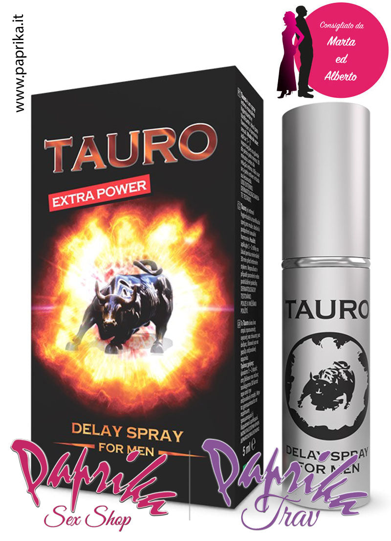 Tauro Spray Intimo Ritardante Extra Potente Per Uomo 5 ml Tauro Spray Intimo Ritardante Extra Potente Per Uomo 5 ml