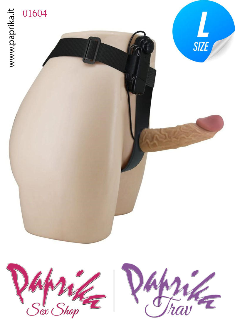 Strap-On Maschile Protesi Cava 18 cm Ø 45 Prolunga Vibrante Mutanda Strap-On Maschile Protesi Cava 18 cm Ø 45 Prolunga Vibrante Mutanda