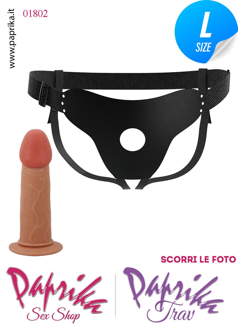 Strap-On Maschile Cavo Protesi 16 cm Ø 45 Prolunga Non Vibrante Mutanda Strap-On Maschile Cavo Protesi 16 cm Ø 45 Prolunga Non Vibrante Mutanda