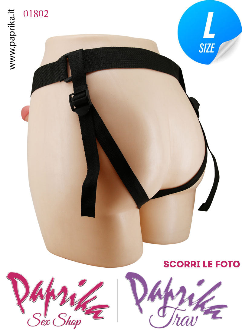 Strap-On Maschile Cavo Protesi 16 cm Ø 45 Prolunga Non Vibrante Mutanda Strap-On Maschile Cavo Protesi 16 cm Ø 45 Prolunga Non Vibrante Mutanda