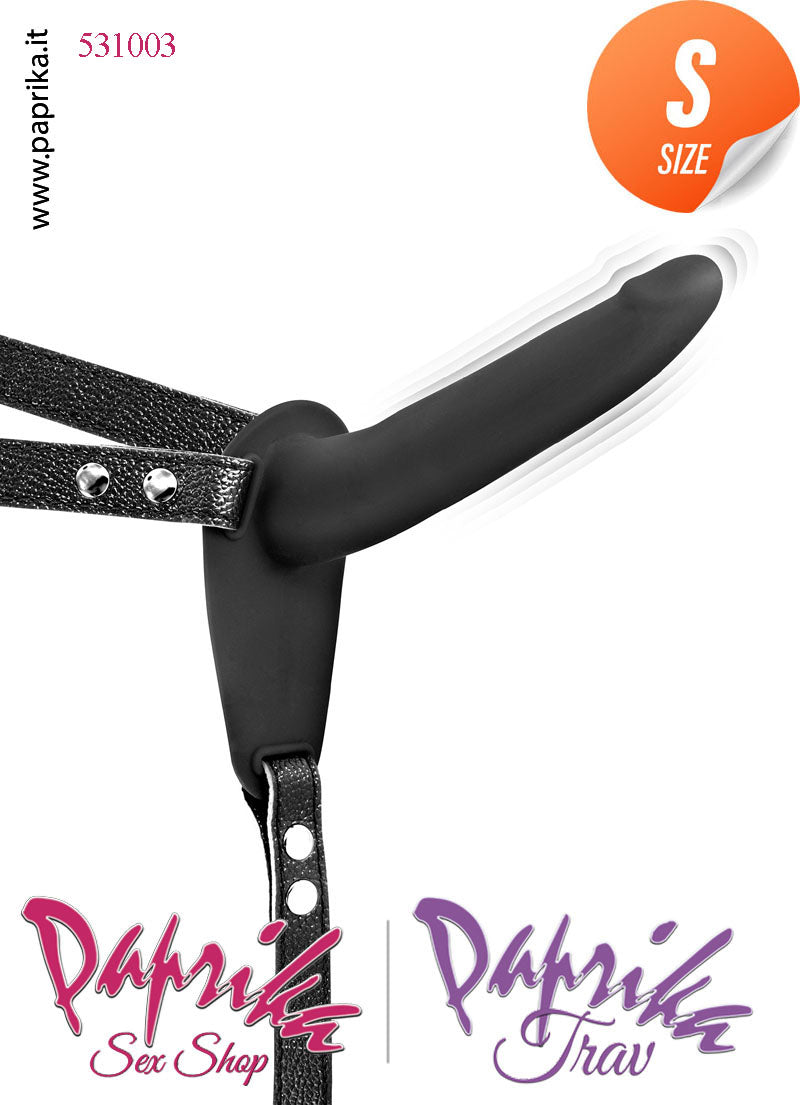 Strap-On Silicone Sottile Vibrante Cinghie Ecopelle Regolabili Strap-On Silicone Sottile Vibrante Cinghie Ecopelle Regolabili