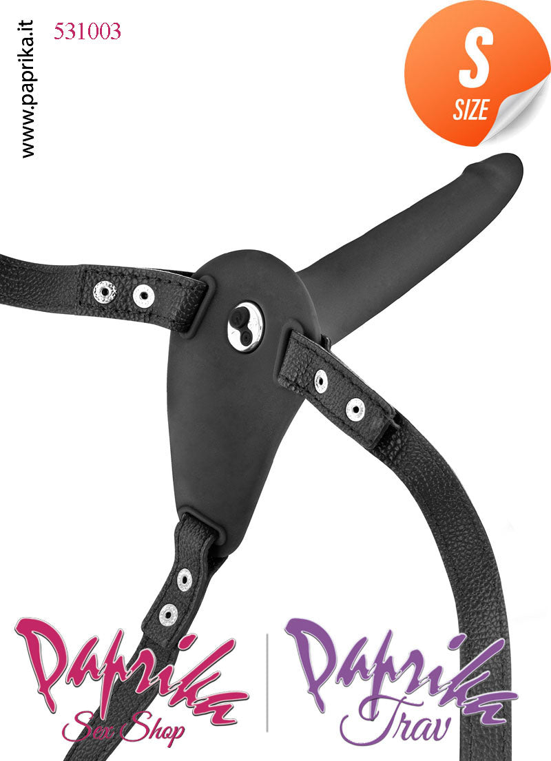 Strap-On Silicone Sottile Vibrante Cinghie Ecopelle Regolabili Strap-On Silicone Sottile Vibrante Cinghie Ecopelle Regolabili