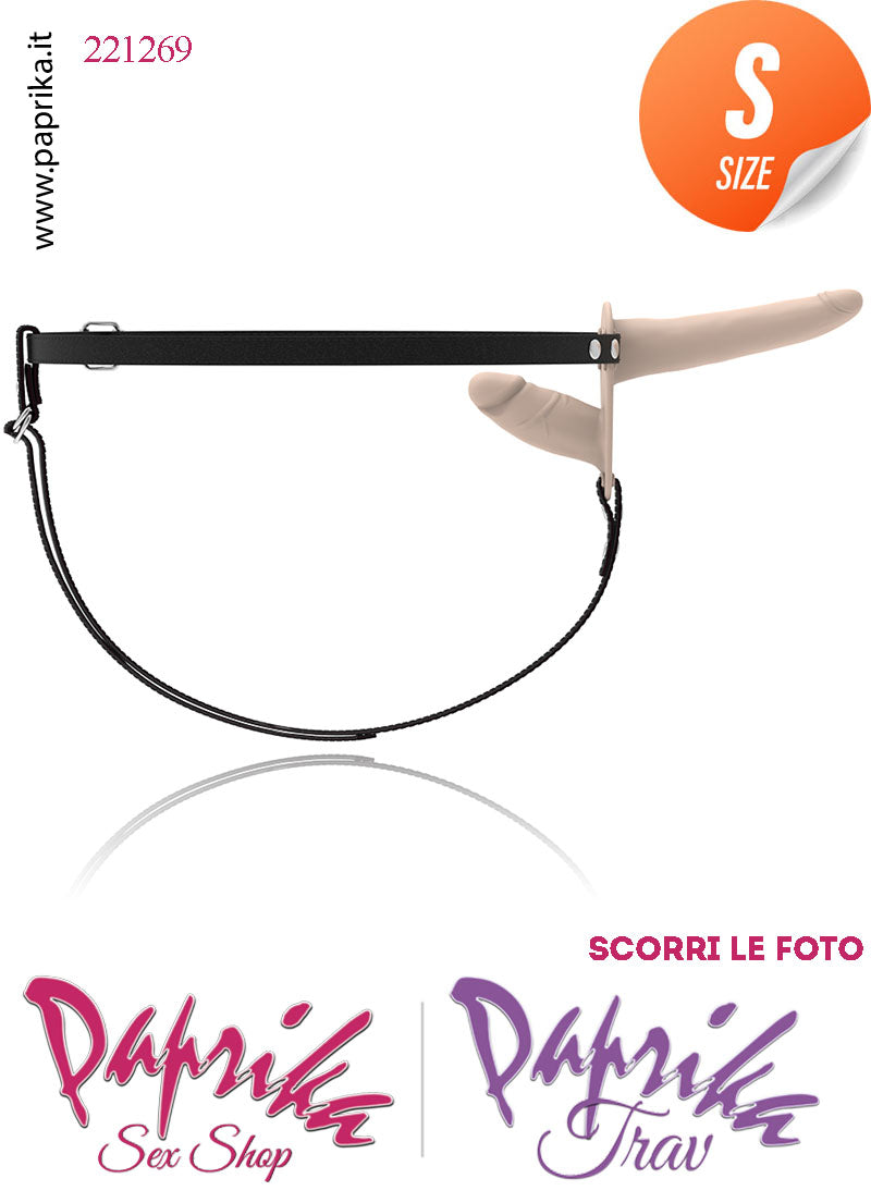 Strap-On Silicone Doppio Sottile Non Vibrante Cinghie Ecopelle Regolabili Strap-On Silicone Doppio Sottile Non Vibrante Cinghie Ecopelle Regolabili