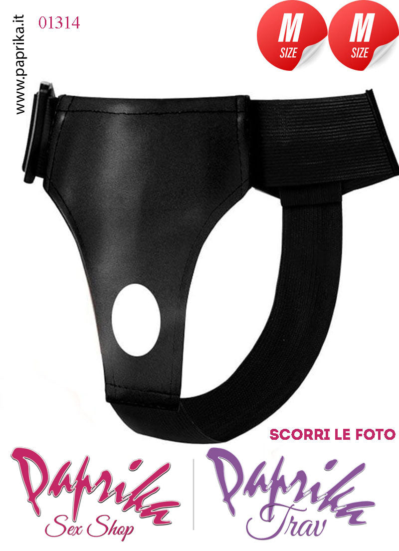 Strap-On Doppio Medium TPR Morbido Vibrante Mutanda Regolabile Strap-On Doppio Medium TPR Morbido Vibrante Mutanda Regolabile