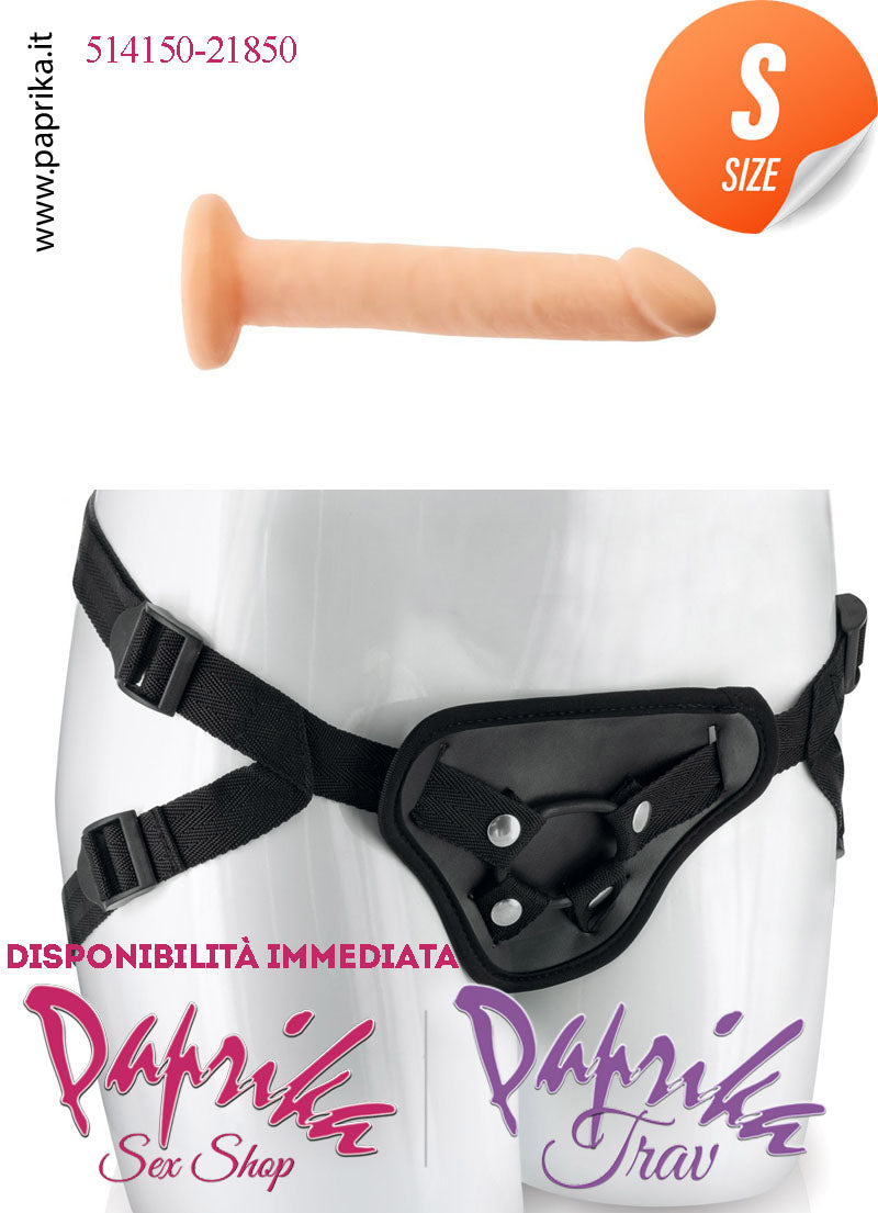 Strap-On Fallo Small Non Vibrante 13 cm Ø 23 Mutanda 2 Anelli Acciaio + 2 Gomma Strap-On Fallo Small Non Vibrante 13 cm Ø 23 Mutanda 2 Anelli Acciaio + 2 Gomma