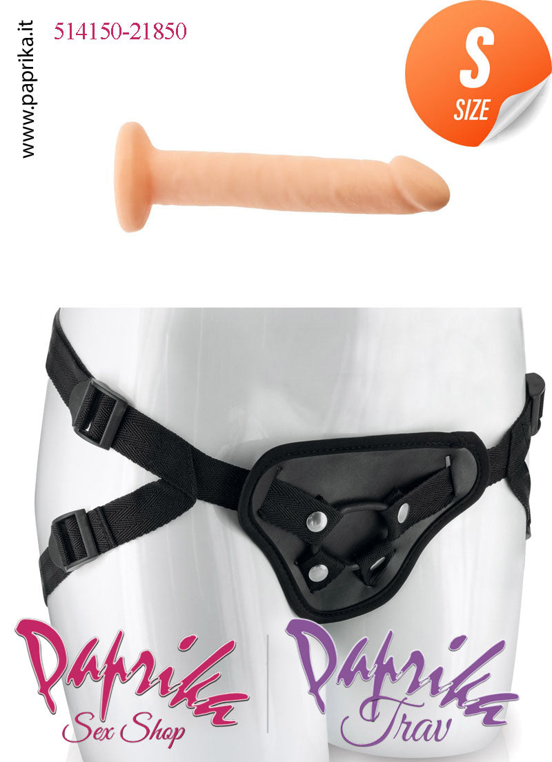 Strap-On Fallo Small Non Vibrante 13 cm Ø 23 Mutanda 2 Anelli Acciaio + 2 Gomma Strap-On Fallo Small Non Vibrante 13 cm Ø 23 Mutanda 2 Anelli Acciaio + 2 Gomma