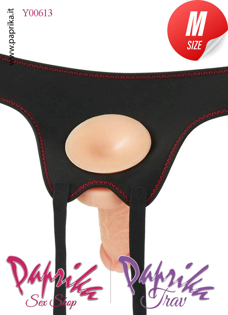 Strap-On Indossabile Mutanda Regolabile Fallo Vibrante 16 cm Ø 35 Strap-On Indossabile Mutanda Regolabile Fallo Vibrante 16 cm Ø 35