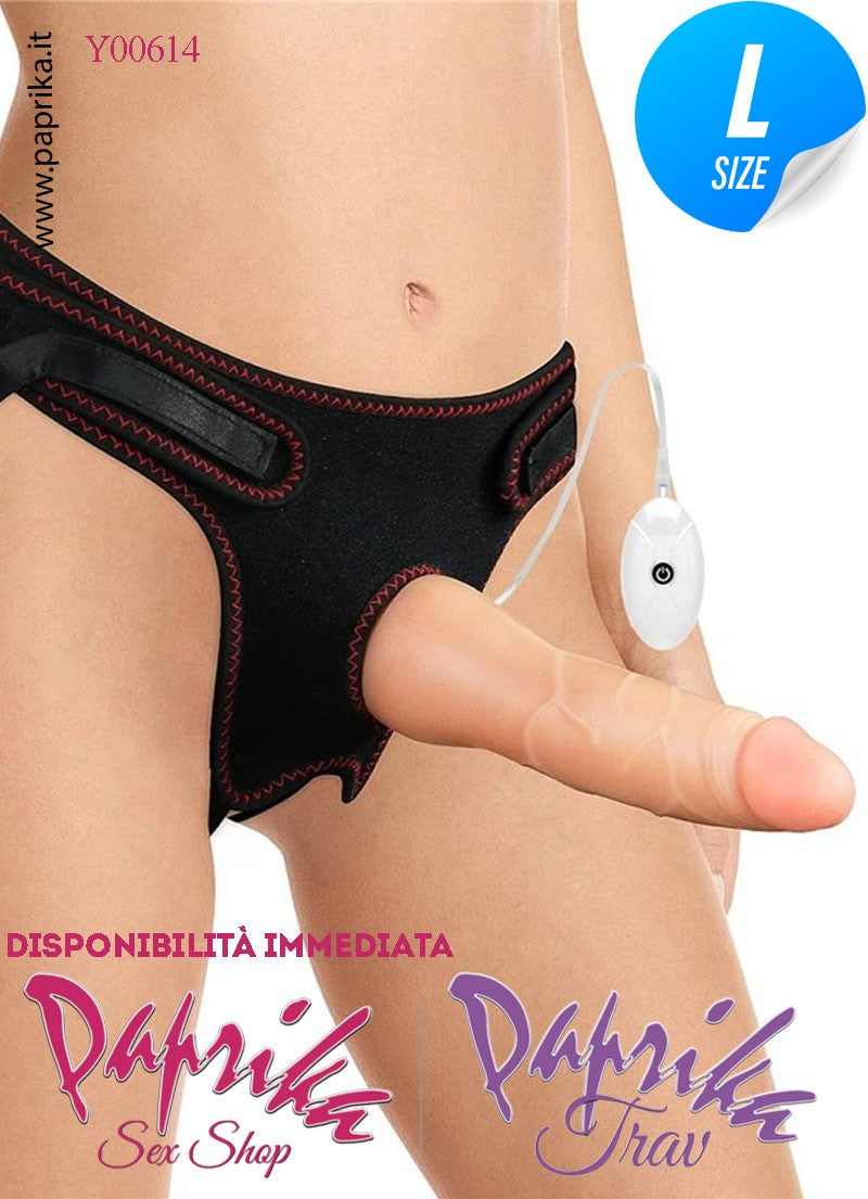 Strap-On Indossabile Mutanda Regolabile Fallo Vibrante 18 cm Ø 38-45 Strap-On Indossabile Mutanda Regolabile Fallo Vibrante 18 cm Ø 38-45