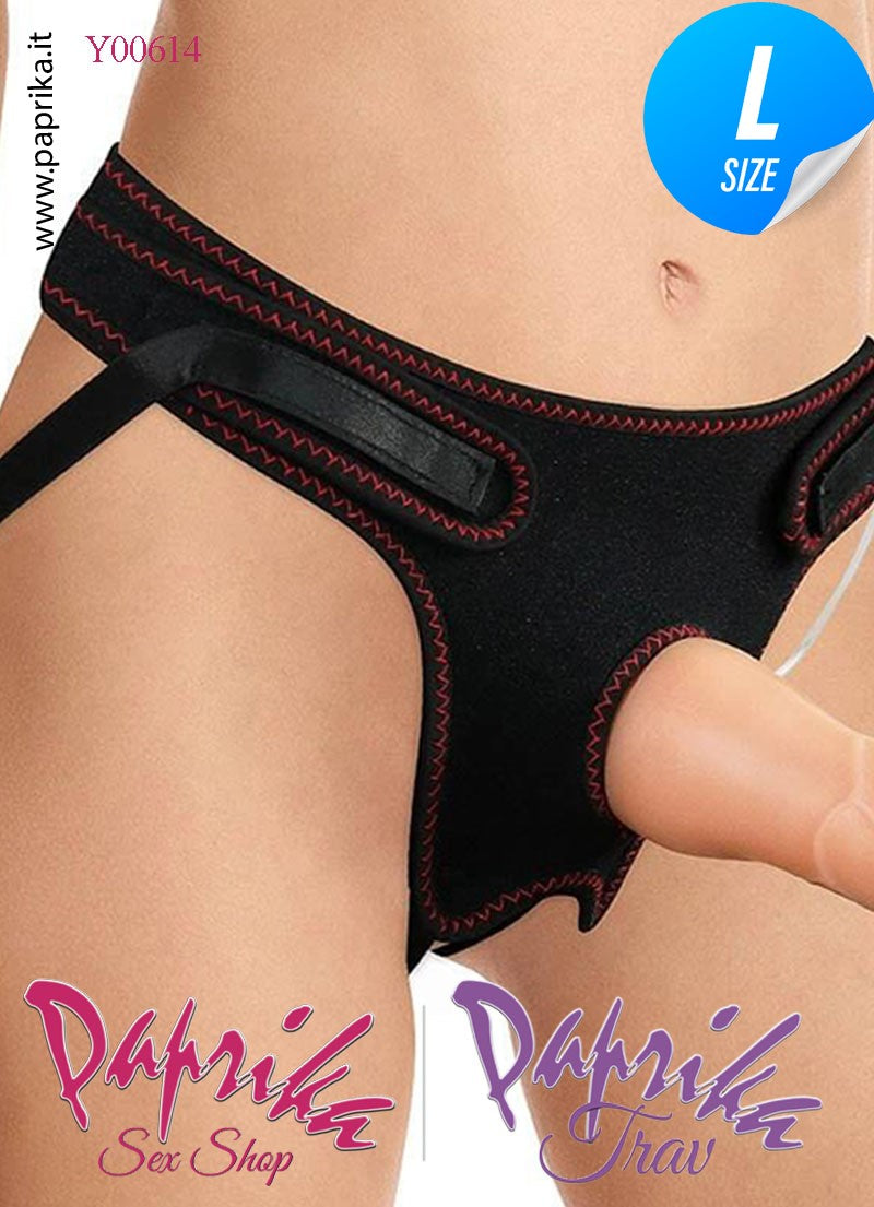 Strap-On Indossabile Mutanda Regolabile Fallo Vibrante 18 cm Ø 38-45 Strap-On Indossabile Mutanda Regolabile Fallo Vibrante 18 cm Ø 38-45