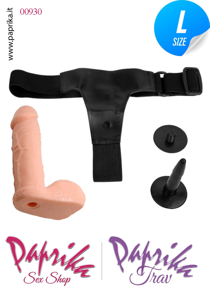 Strap-On Indossabile Mutanda Regolabile Fallo 18 cm Ø 42 Strap-On Indossabile Mutanda Regolabile Fallo 18 cm Ø 42