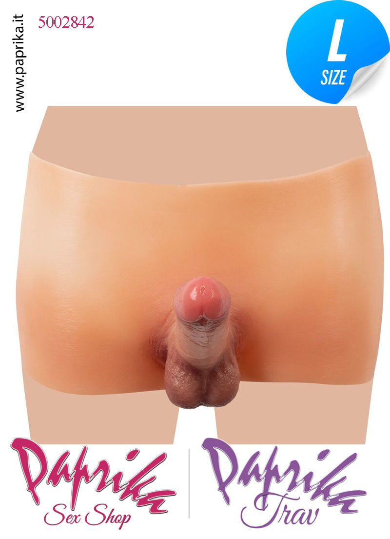 Strap-On Mutanda Silicone Aderente Fallo Pieno Flessibile 19 cm Ø 42 Anima Interna Strap-On Mutanda Silicone Aderente Fallo Pieno Flessibile 19 cm Ø 42 Anima Interna