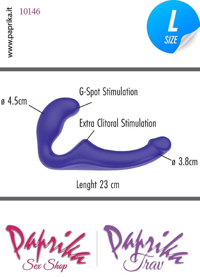 Strapless Strap-on Silicone Non Vibrante Senza Cinghie Sagomato Punto G Strapless Strap-on Silicone Non Vibrante Senza Cinghie Sagomato Punto G