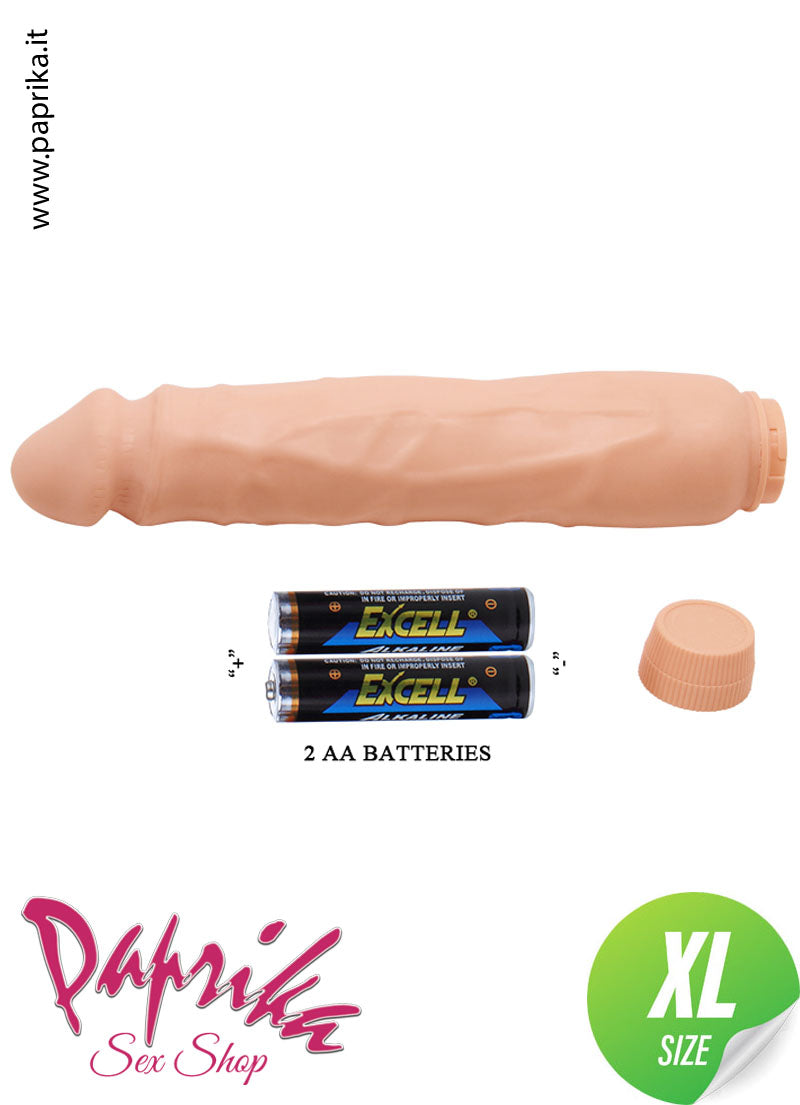 Vibratore Anatomico Unisex 22 cm Ø 47 Velocità Regolabili 2 Pile Vibratore Anatomico Unisex 22 cm Ø 47 Velocità Regolabili 2 Pile