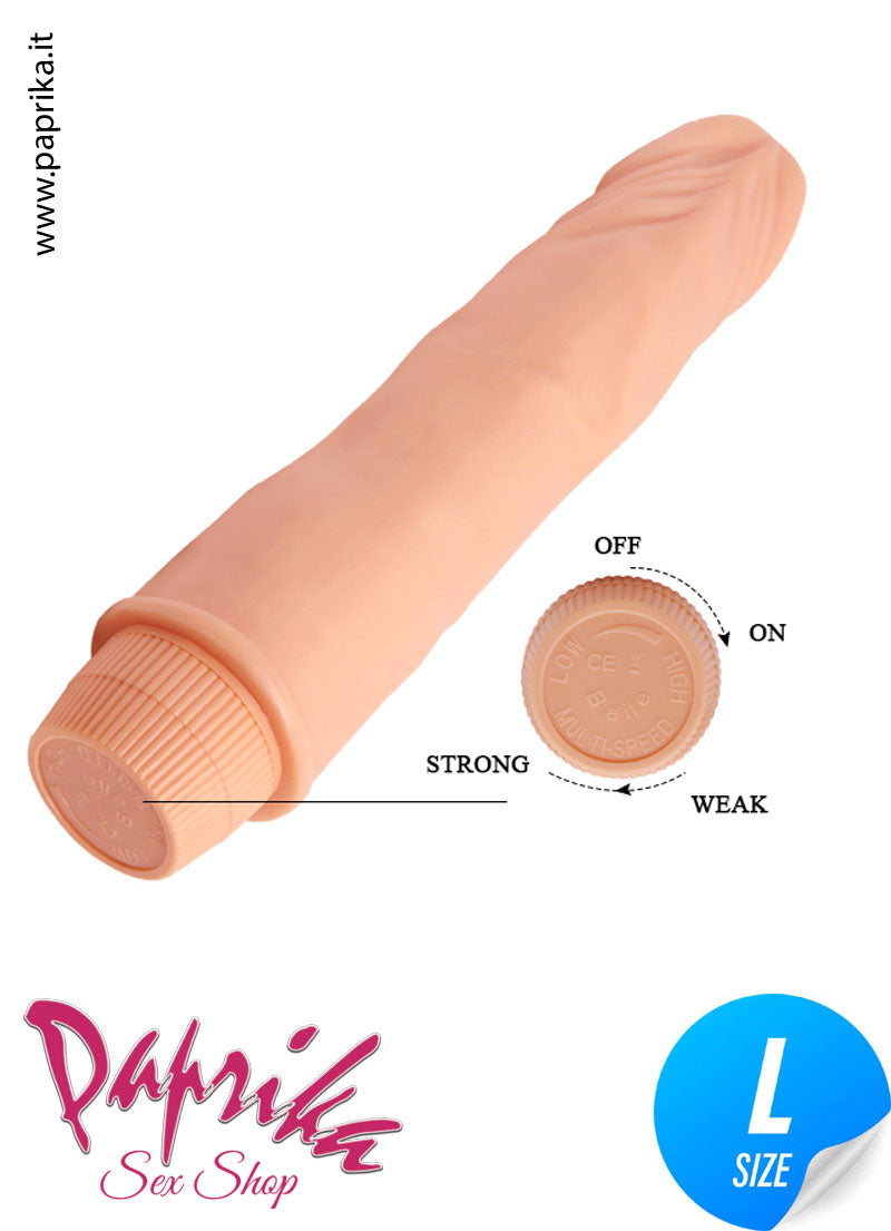 Vibratore Anatomico Unisex 18 cm Ø 42 Velocità Regolabili 2 Pile Vibratore Anatomico Unisex 18 cm Ø 42 Velocità Regolabili 2 Pile