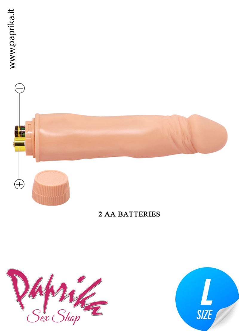 Vibratore Anatomico Unisex 18 cm Ø 42 Velocità Regolabili 2 Pile Vibratore Anatomico Unisex 18 cm Ø 42 Velocità Regolabili 2 Pile