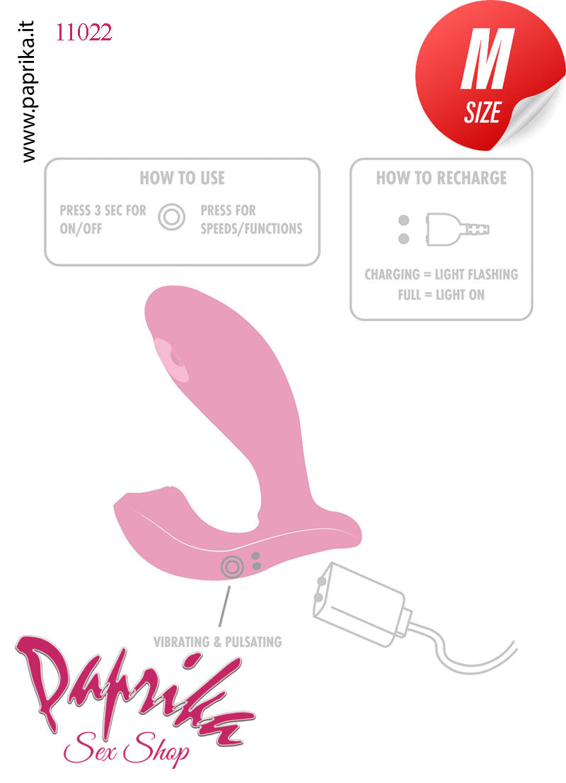Vibratore & Tapping Tocco Vaginale Clitorideo da Inserire Ø 32 Silicone