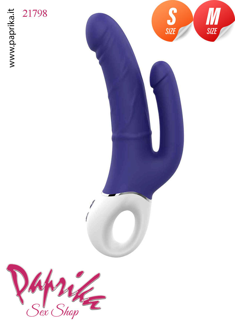 Vibratore Doppio 9/13 cm Ø 25/35 Flessibile Impugnatura 9 Velocità Vibratore Doppio 9/13 cm Ø 25/35 Flessibile Impugnatura 9 Velocità