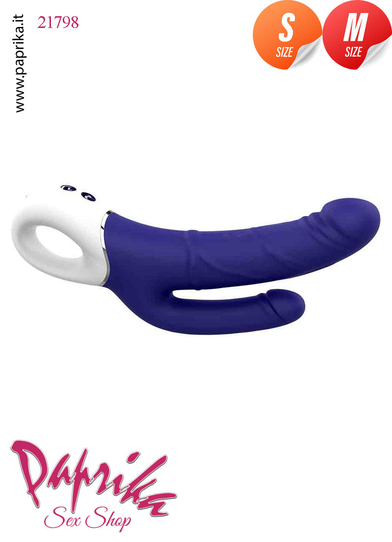 Vibratore Doppio 9/13 cm Ø 25/35 Flessibile Impugnatura 9 Velocità Vibratore Doppio 9/13 cm Ø 25/35 Flessibile Impugnatura 9 Velocità