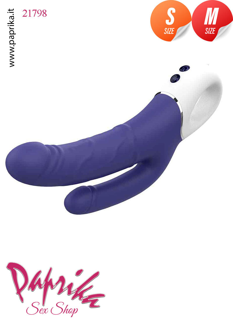 Vibratore Doppio 9/13 cm Ø 25/35 Flessibile Impugnatura 9 Velocità Vibratore Doppio 9/13 cm Ø 25/35 Flessibile Impugnatura 9 Velocità