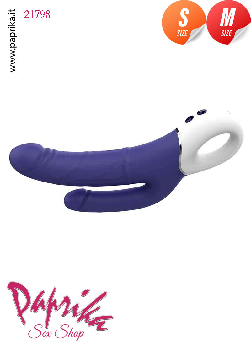 Vibratore Doppio 9/13 cm Ø 25/35 Flessibile Impugnatura 9 Velocità Vibratore Doppio 9/13 cm Ø 25/35 Flessibile Impugnatura 9 Velocità