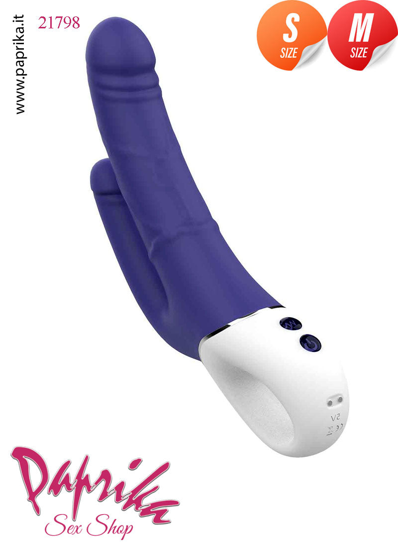 Vibratore Doppio 9/13 cm Ø 25/35 Flessibile Impugnatura 9 Velocità Vibratore Doppio 9/13 cm Ø 25/35 Flessibile Impugnatura 9 Velocità