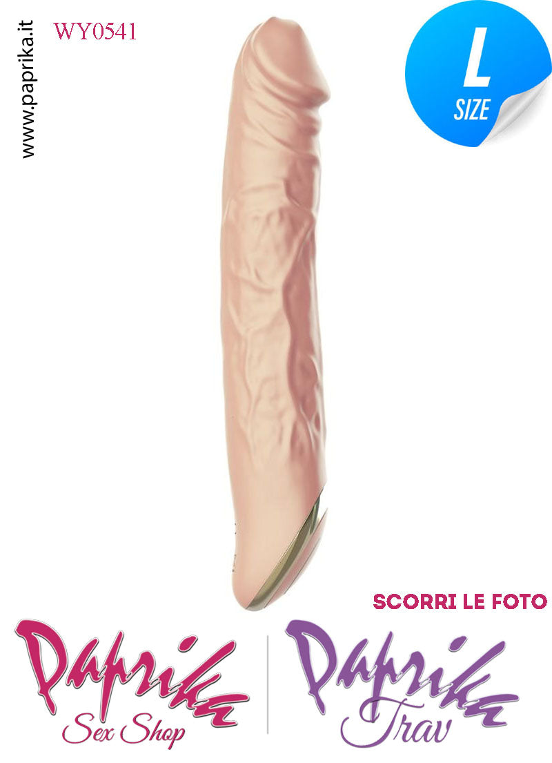 Vibratore Silicone Flessibile Venature 10 Velocità Unisex 22 cm Ø 37 Vibratore Silicone Flessibile Venature 10 Velocità Unisex 22 cm Ø 37