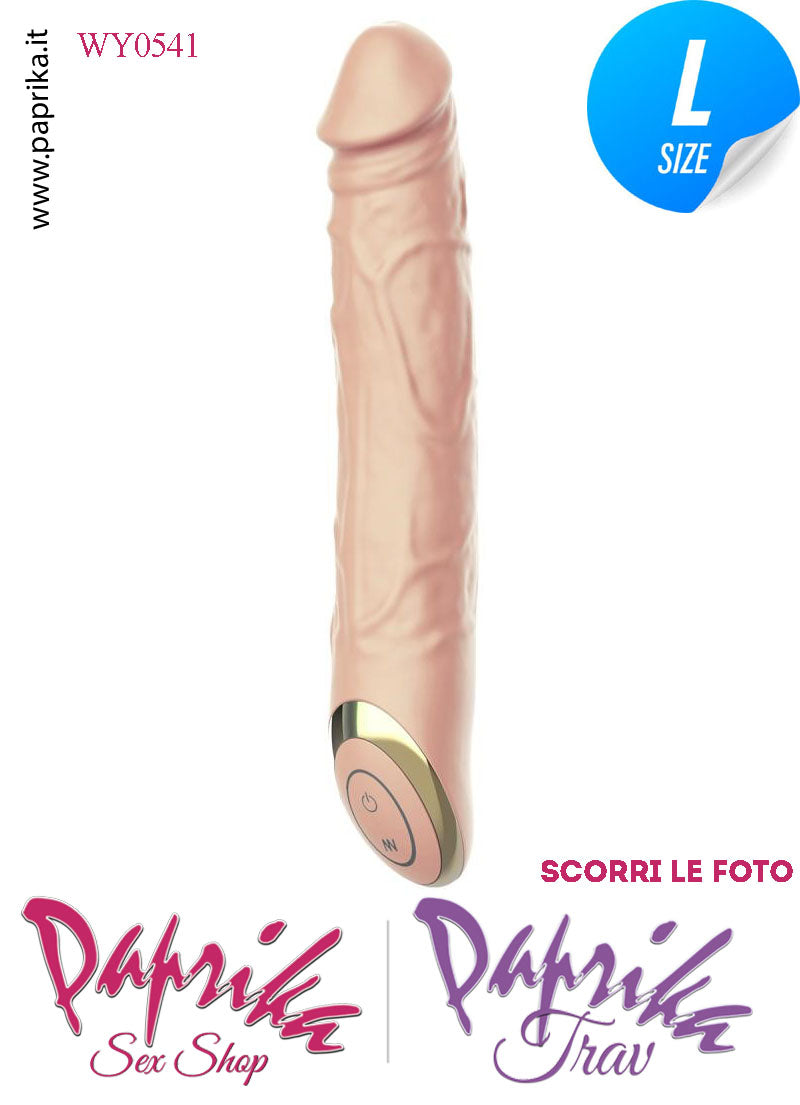 Vibratore Silicone Flessibile Venature 10 Velocità Unisex 22 cm Ø 37 Vibratore Silicone Flessibile Venature 10 Velocità Unisex 22 cm Ø 37