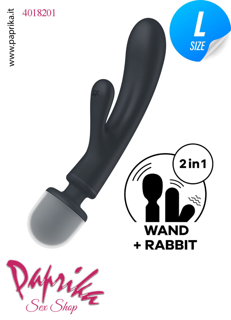 Magic Wand & Rabbit Vibratore Clitoride Punto G Ø 39 Silicone Flessibile