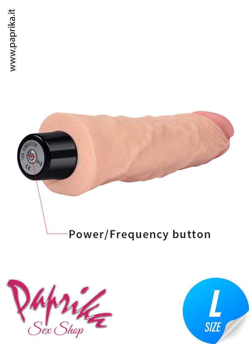Vibratore Anatomico Unisex Tpe 19 cm Ø 43 Morbido 10 Velocità Vibratore Anatomico Unisex Tpe 19 cm Ø 43 Morbido 10 Velocità