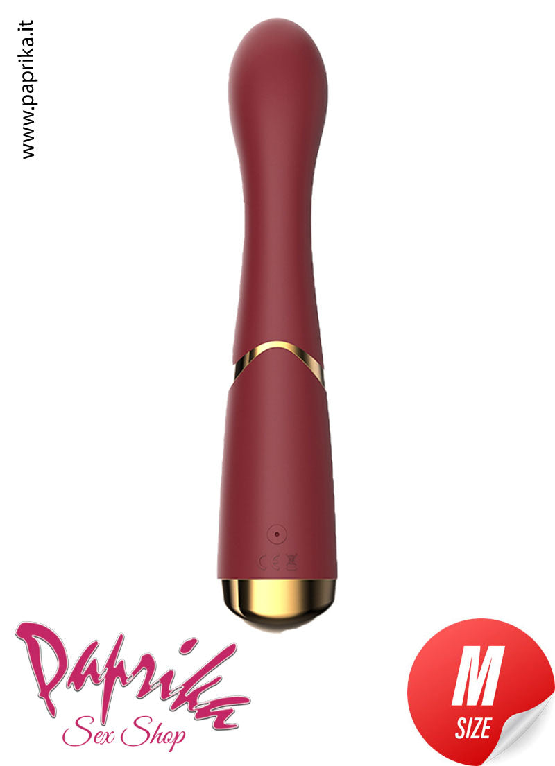 Vibratore Punto G Silicone 19 cm Ø 36 Piegato Sagomato 10 Velocità Vibratore Punto G Silicone 19 cm Ø 36 Piegato Sagomato 10 Velocità