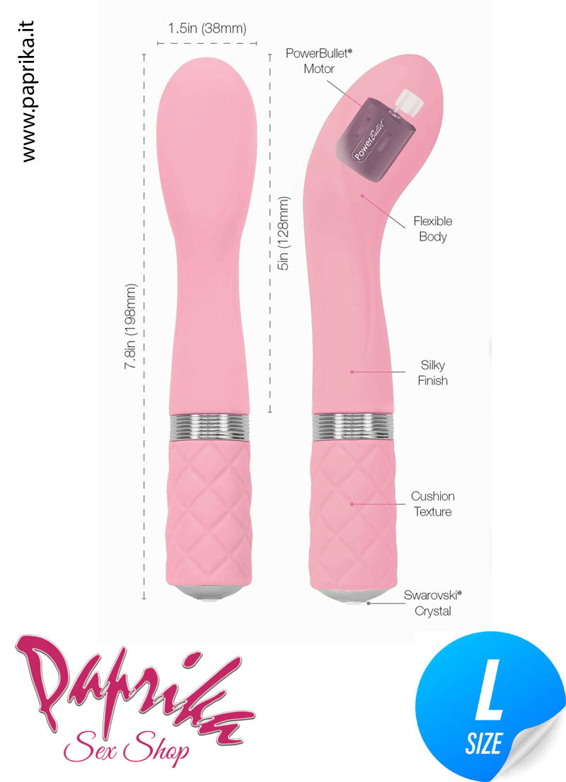 Vibratore Punto G Design Silicone 20 Cm Punta Ø 36 Swarovski ® Vibratore Punto G Design Silicone 20 Cm Punta Ø 36 Swarovski ®