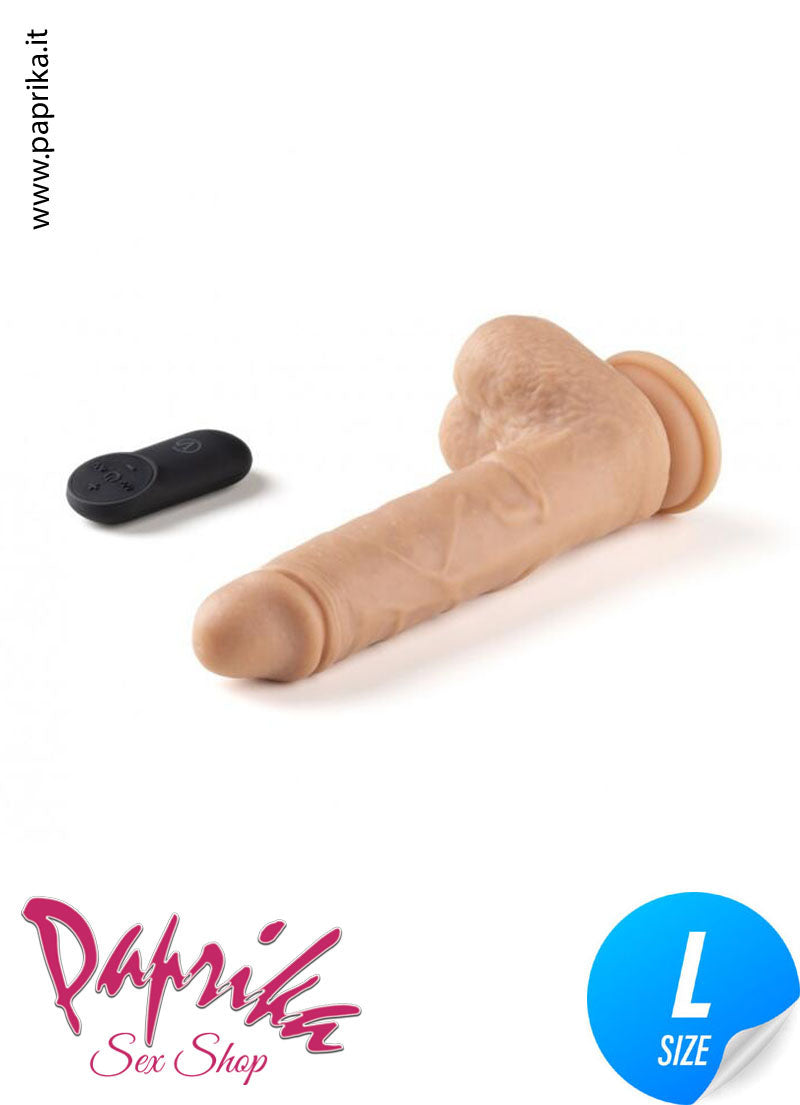 Fallo Rotante e Vibrante Ventosa Telecomandato Silicone 19 cm Ø 41 Fallo Rotante e Vibrante Ventosa Telecomandato Silicone 19 cm Ø 41