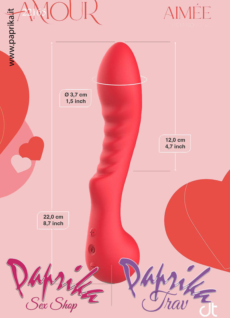 Vibratore Vaginale Punto G  10 Velocità 22 cm Ø 43 Sagomato Silicone Flessibile Vibratore Vaginale Punto G  10 Velocità 22 cm Ø 43 Sagomato Silicone Flessibile