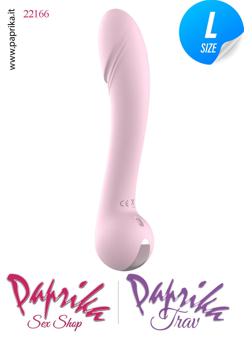 Vibratore Vaginale Punto G Sagomato 10 Velocità 22 cm Ø 41 Silicone Flessibile Vibratore Vaginale Punto G Sagomato 10 Velocità 22 cm Ø 41 Silicone Flessibile