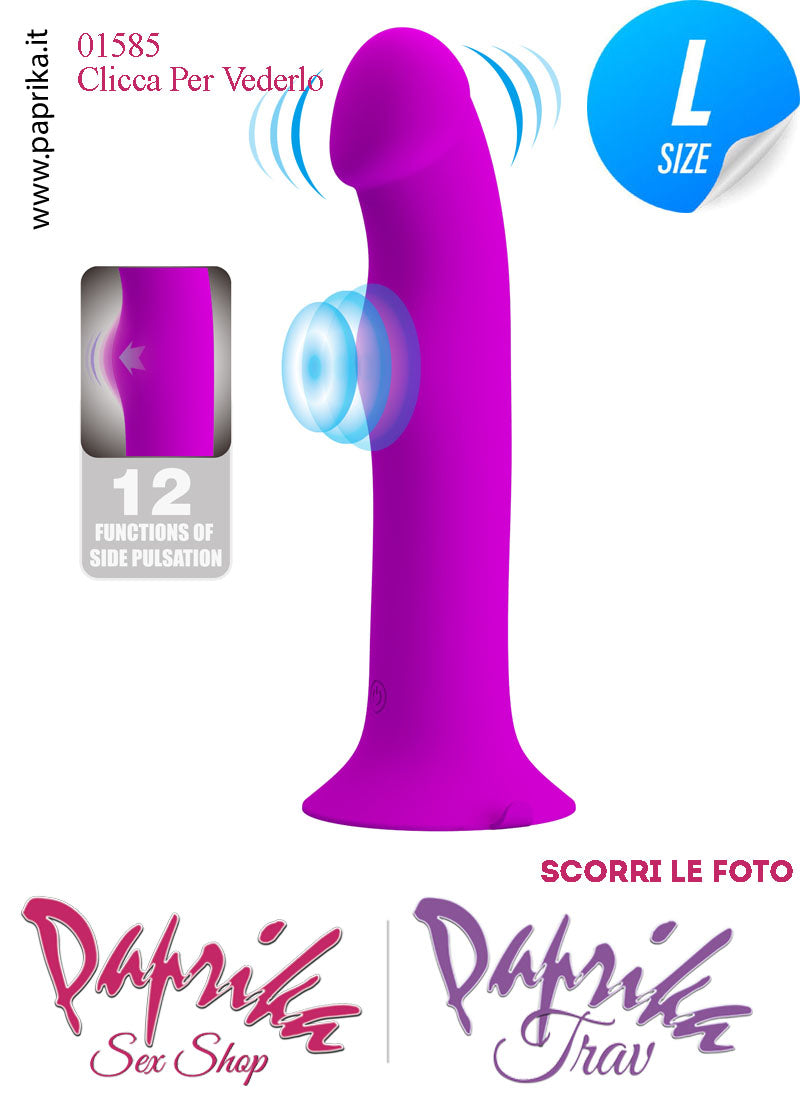 Vibratore Silicone Ventosa 12 Velocità Tapping Tocco 18 cm Ø 38 Memoria Funzione Vibratore Silicone Ventosa 12 Velocità Tapping Tocco 18 cm Ø 38 Memoria Funzione