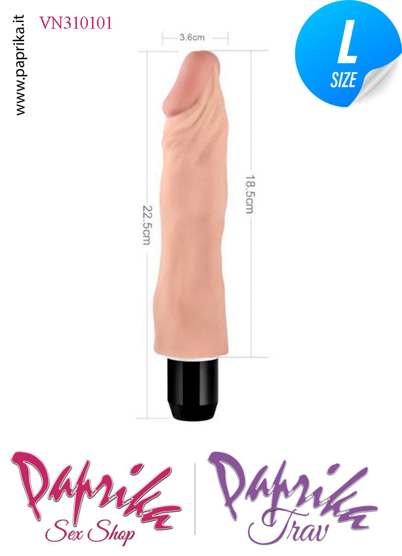 Vibratore Anatomico Tpe Morbido Flessibile Velocità Regolabili 19 cm Ø 41 Vibratore Anatomico Tpe Morbido Flessibile Velocità Regolabili 19 cm Ø 41