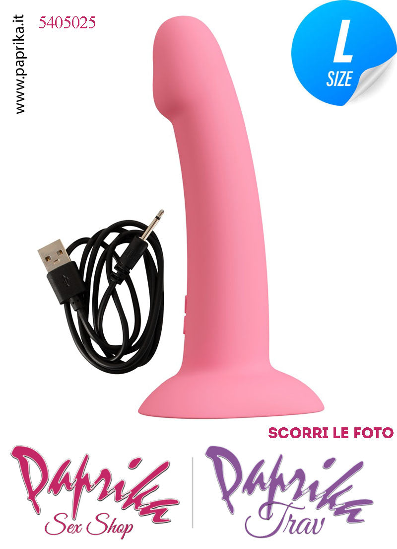 Vibratore Silicone Rosa Unisex Venature Ventosa Cuore 10 Velocità 19 cm Ø 38 Vibratore Silicone Rosa Unisex Venature Ventosa Cuore 10 Velocità 19 cm Ø 38