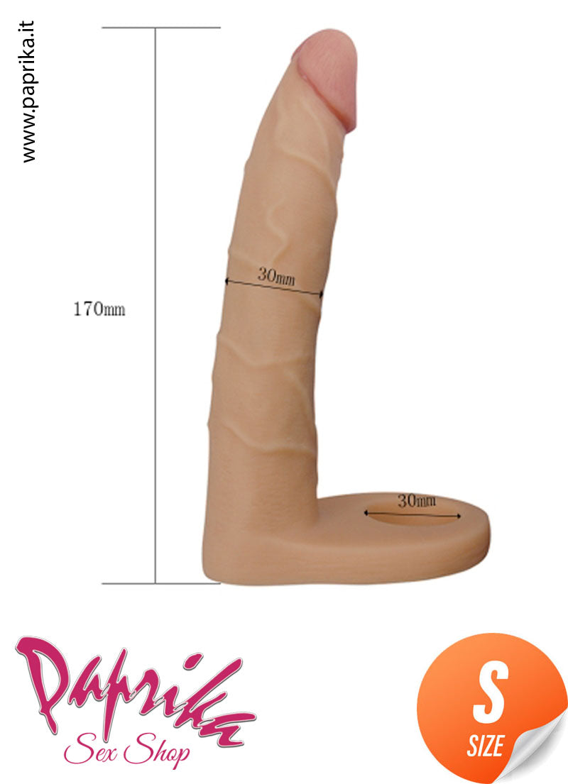 Fallo Dildo Indossabile Doppia Penetrazione 16 cm Ø 30 Non Vibrante Fallo Dildo Indossabile Doppia Penetrazione 16 cm Ø 30 Non Vibrante