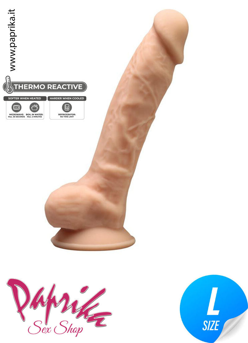 Fallo Testicoli 16 cm Ø 38 Ventosa Silicone Termoreattivo Fallo Testicoli 16 cm Ø 38 Ventosa Silicone Termoreattivo