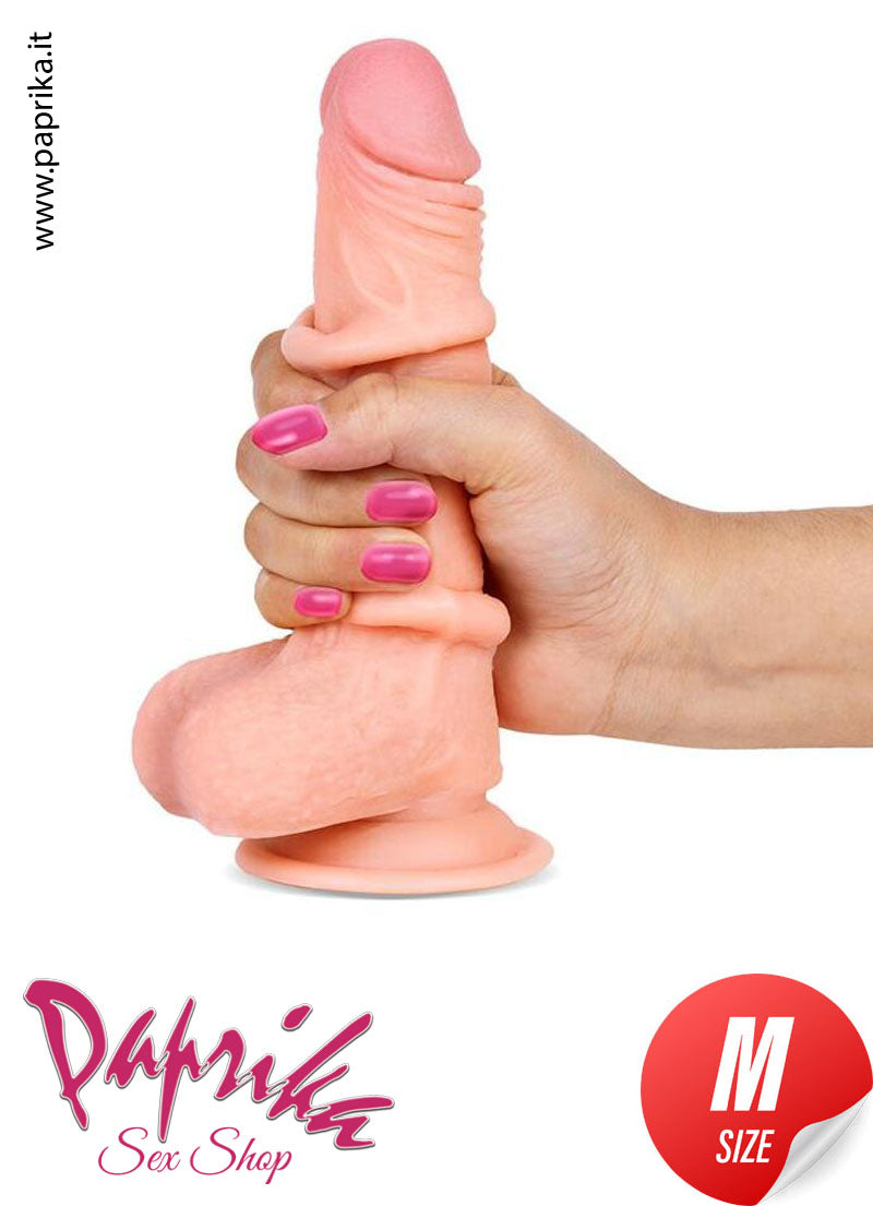 Fallo Testicoli Tpe Morbido Pelle Mobile 16 cm Ø 36 Ventosa Fallo Testicoli Tpe Morbido Pelle Mobile 16 cm Ø 36 Ventosa