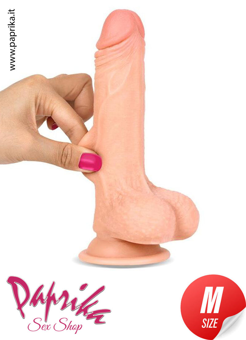 Fallo Testicoli Tpe Morbido Pelle Mobile 16 cm Ø 36 Ventosa Fallo Testicoli Tpe Morbido Pelle Mobile 16 cm Ø 36 Ventosa