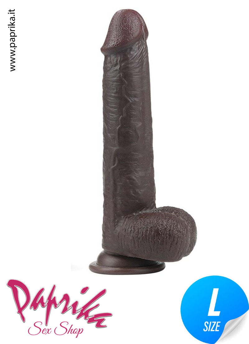 Fallo Testicoli TPE Morbido Pelle Mobile 21 cm Ø 40 Ventosa Non Vibrante Fallo Testicoli TPE Morbido Pelle Mobile 21 cm Ø 40 Ventosa Non Vibrante