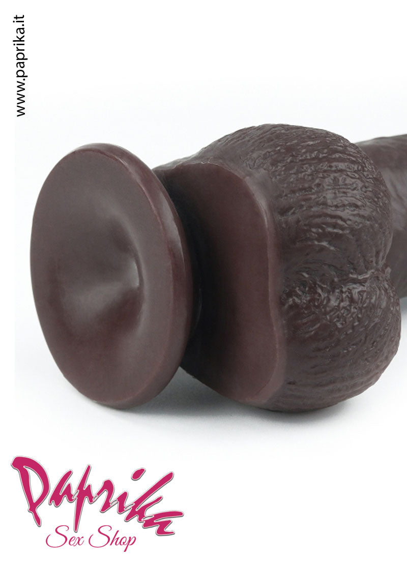 Fallo Testicoli TPE Morbido Pelle Mobile 21 cm Ø 40 Ventosa Non Vibrante Fallo Testicoli TPE Morbido Pelle Mobile 21 cm Ø 40 Ventosa Non Vibrante