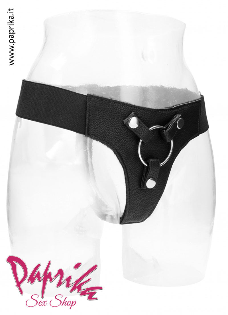 Mutanda Universale Strap-On Ecopelle Imbottitura Interna Anello Acciaio Mutanda Universale Strap-On Ecopelle Imbottitura Interna Anello Acciaio