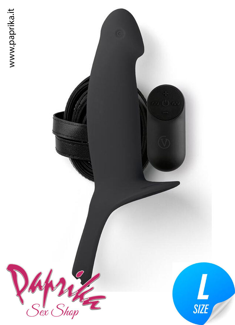 Strap-On Maschile Protesi Vuota Vibrante Telecomando 18 cm Ø Interno 40 Strap-On Maschile Protesi Vuota Vibrante Telecomando 18 cm Ø Interno 40