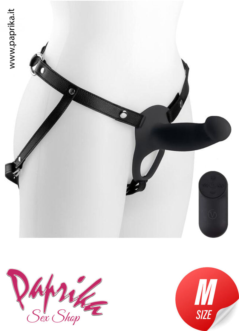 Strap-On Maschile Protesi Vuota Vibrante Telecomando 14 cm Ø Interno 35 Strap-On Maschile Protesi Vuota Vibrante Telecomando 14 cm Ø Interno 35