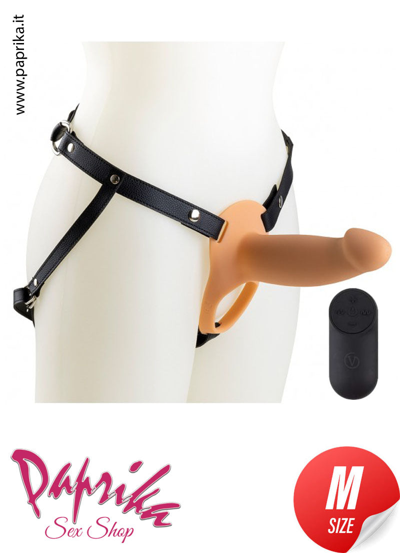 Strap-On Maschile Protesi Vuota Vibrante Telecomando 14 cm Ø Interno 35 Strap-On Maschile Protesi Vuota Vibrante Telecomando 14 cm Ø Interno 35